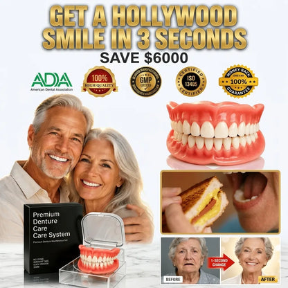 Premium Comfort-Fit Denture Set – Natural Look, Secure Fit, Confident Smile